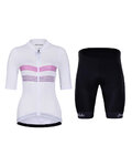 HOLOKOLO maillot corto y pantalón corto - SPORTY LADY - negro/blanco/rosa