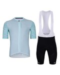 HOLOKOLO maillot corto y pantalón corto - DELICATE ELITE - azul claro/negro