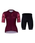 HOLOKOLO maillot corto y pantalón corto - GLORIOUS ELITE LADY - negro/púrpura/rosa