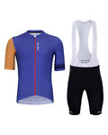 HOLOKOLO maillot corto y pantalón corto - GREAT ELITE - azul/negro/naranja