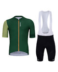HOLOKOLO maillot corto y pantalón corto - LUCKY ELITE - negro/verde