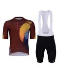 HOLOKOLO maillot corto y pantalón corto - SURPRISED ELITE - granate/negro
