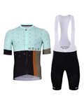 HOLOKOLO maillot corto y pantalón corto - GRATEFUL ELITE - negro/azul claro