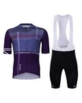 HOLOKOLO maillot corto y pantalón corto - EUPHORIC ELITE - negro/púrpura