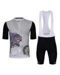 HOLOKOLO maillot corto y pantalón corto - AMAZING ELITE - gris/blanco/negro