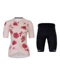 HOLOKOLO maillot corto y pantalón corto - ROMANTIC ELITE LADY - beige/negro/granate