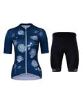 HOLOKOLO maillot corto y pantalón corto - CHARMING ELITE LADY - azul claro/negro/azul
