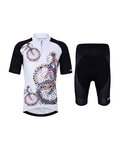 HOLOKOLO maillot corto y pantalón corto - BIKERS KIDS - negro/blanco