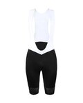 LE COL pantalones cortos de tirantes - PRO LEIGHTWEIGHT - blanco/negro