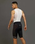 LE COL pantalones cortos de tirantes - PRO LEIGHTWEIGHT - blanco/negro