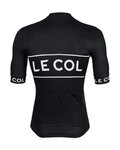 LE COL jersey de manga corta - SPORT LOGO - negro/blanco
