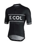 LE COL jersey de manga corta - SPORT LOGO - negro/blanco