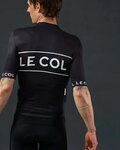 LE COL jersey de manga corta - SPORT LOGO - negro/blanco