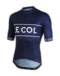 LE COL jersey de manga corta - SPORT LOGO - blanco/azul