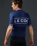 LE COL jersey de manga corta - SPORT LOGO - blanco/azul