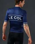 LE COL jersey de manga corta - SPORT LOGO - blanco/azul