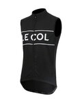 LE COL chaleco - SPORT LOGO GILET - blanco/negro