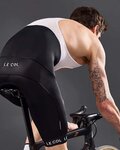 LE COL pantalones cortos de tirantes - SPORT - blanco/negro