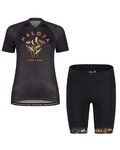 MALOJA maillot corto y pantalón corto - GANESM. - negro
