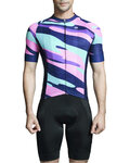 MONTON jersey de manga corta - FLASH - rosa/azul