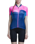 MONTON jersey de manga corta - PIONEER LADY - azul/rosa