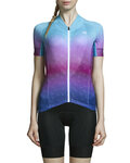 MONTON jersey de manga corta - COLORFUL MIST LADY - azul/rosa