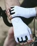 MONTON guantes de dedos cortos - COBRAND - blanco