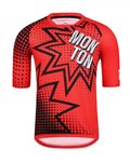 MONTON jersey de manga corta - POW MTB - rojo