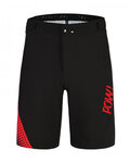 MONTON pantalones cortos sin tirantes - POW MTB - negro/rojo