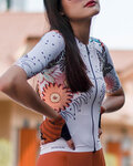 MONTON jersey de manga corta - BLOOMS LADY - naranja/multicolor