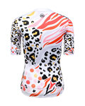 MONTON jersey de manga corta - LEOPARD LADY - negro/blanco/rosa