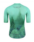 MONTON maillot corto y pantalón corto - FOREST - verde/blanco/negro