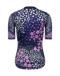 MONTON maillot corto y pantalón corto - PLUM FLOWER LADY - negro/púrpura