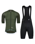 MONTON maillot corto y pantalón corto - TRAVELER MAX - negro/verde