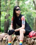 MONTON jersey de manga corta - SKULL RAINBOW LADY - multicolor/negro