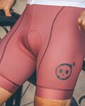 MONTON pantalones cortos de tirantes - SKULL - rojo