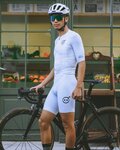 MONTON pantalones cortos de tirantes - SKULL - blanco