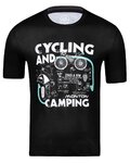 MONTON Camiseta de manga corta - CAMPING - negro