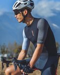 MONTON jersey de manga corta - TRAVELER EVO - gris/negro/blanco