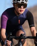 MONTON jersey de manga corta - TRAVELER EVO LADY - negro/azul/púrpura