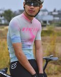 MONTON jersey de manga corta - MORNINGGLOW - verde claro/púrpura/rosa
