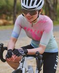 MONTON jersey de manga corta - MORNINGGLOW LADY - verde claro/rosa/púrpura