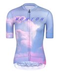 MONTON jersey de manga corta - EVENINGGLOW LADY - púrpura/verde claro/rosa