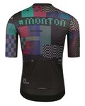 MONTON jersey de manga corta - VAPORWAVE - verde/negro/azul/granate/púrpura