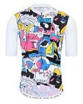MONTON jersey de manga corta - CARTOONFACES - rosa/amarillo/azul/blanco