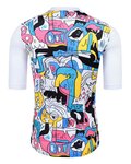 MONTON jersey de manga corta - CARTOONFACES - rosa/amarillo/azul/blanco