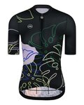 MONTON jersey de manga corta - JUNGLELEAF LADY - negro/multicolor