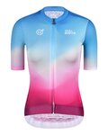 MONTON jersey de manga corta - SKULL NORTHERNLIGHTS LADY - azul/granate/rosa