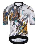 MONTON jersey de manga corta - SKULL PALETTE - naranja/negro/azul/gris/blanco