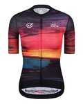 MONTON jersey de manga corta - SKULL SUNSET LADY - amarillo/rojo/negro/azul